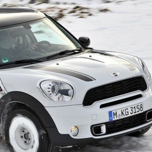 Kit de calcomanías de vinilo con rayas para el capó del MINI Cooper Countryman Clubman (2011-2022)