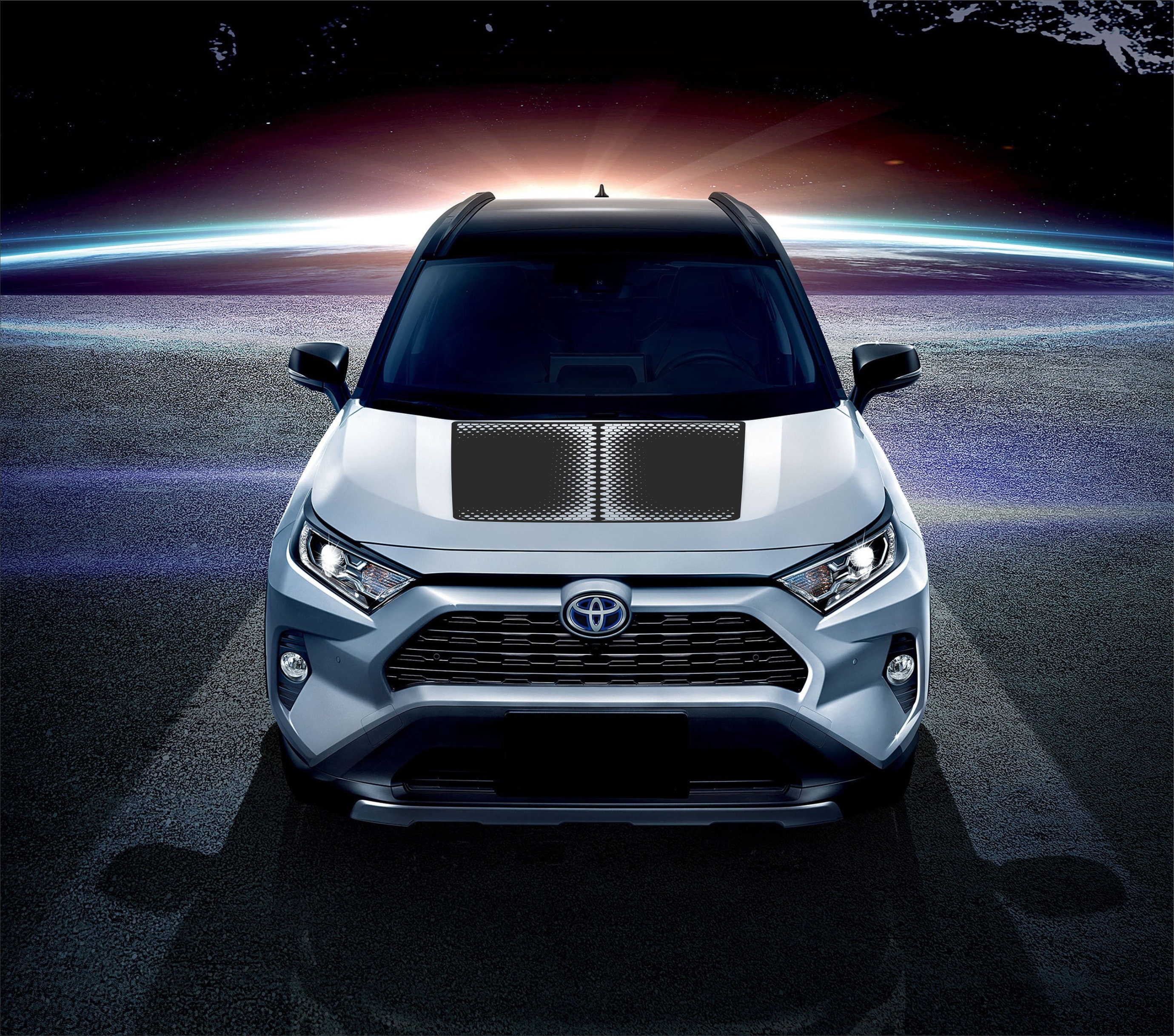 Toyota RAV4 Hood Decal - Custom Vinyl Graphics for RAV4 (2019-2024 ...