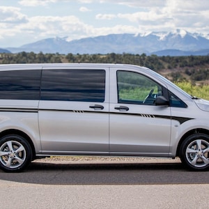 Upper Side Accent Stripe Decal stickers graphic kit fits MERCEDES BENZ VITO 2015 - 2022