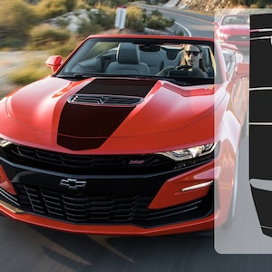Chevrolet Camaro 2019 - 2022 FULL BODY CENTER Stripe Vinyl Decal Sticker Graphics Kit