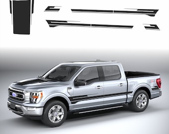 FORD F-150 2021 - 2024 フードとサイドボディビニールデカールステッカーグラフィックキット