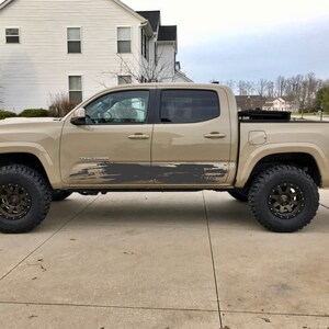 Toyota Tacoma 2016 - 2023 ROCKER PANEL and Bed Vinyl Decal Sticker Graphics Kit