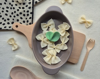 Divertenti papillon in feltro: perfetti per le feste italiane del gioco! Pasta in feltro, cibo in feltro, set da pranzo in feltro, giocattoli e cibo Montessori