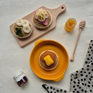 Sweet & Stackable Felt Pancakes – Perfect for Playtime Breakfast! Pretend, Toy Food, Kids, Restaurant, Educational, Imagination, Montessori