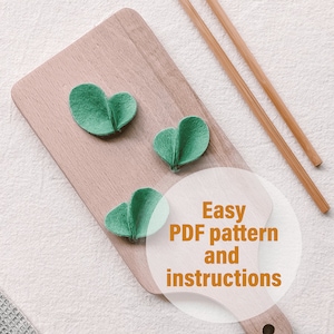 Felt Basil Sewing Pattern – Easy Play Food DIY (PDF Pattern)