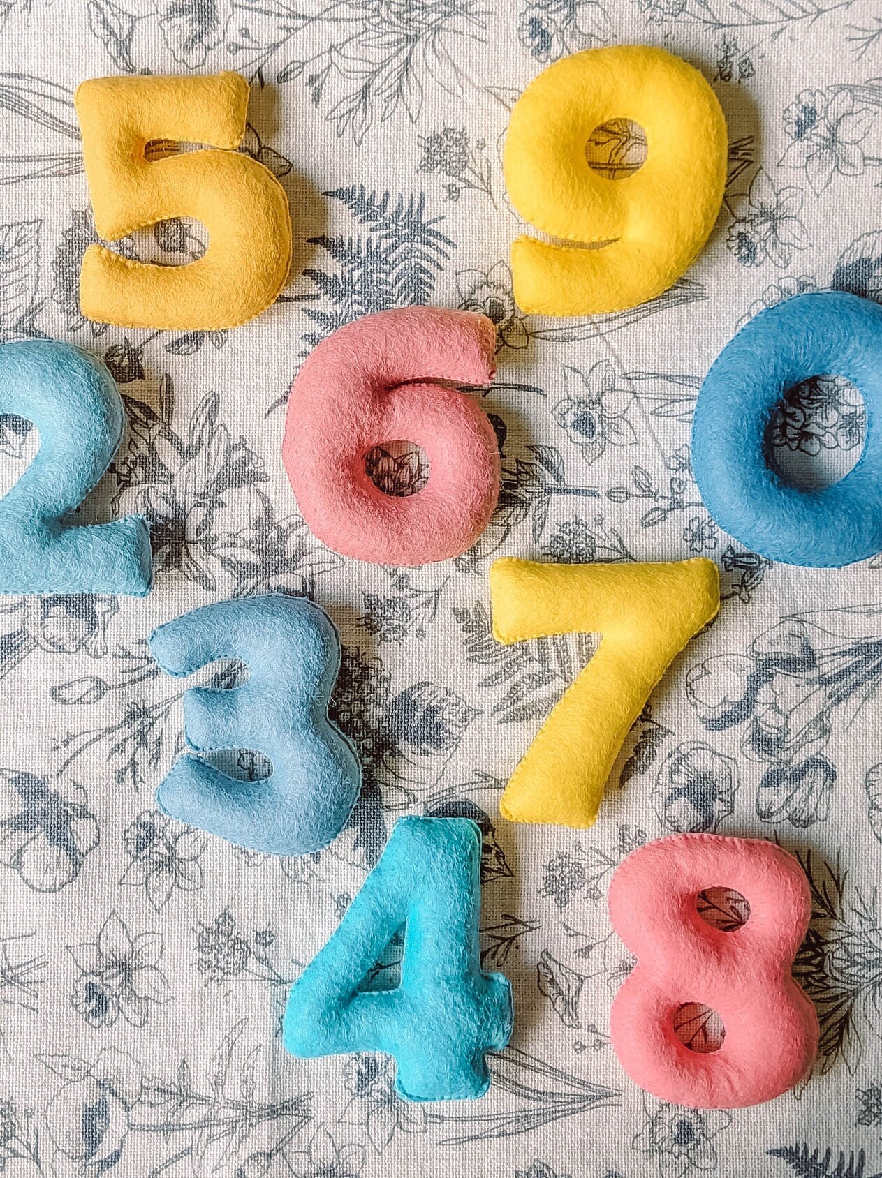 Felt Numbers Sewing Pattern Plush Toy Plush Treat Sewing Etsy