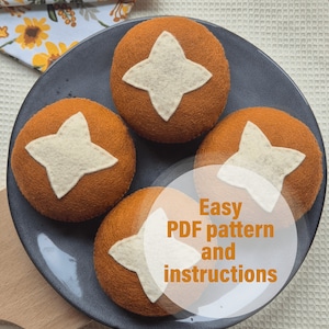 Craft Felt Pretzel Bun Laugenbrötchen – Easy PDF Pattern, Delicious Fun! Plush treat sewing pattern, felt food, Digital sewing pattern, DIY