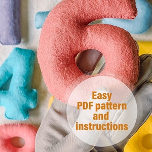 Make Learning Fun with Felt Numbers – Easy DIY  PDF Pattern! Plush treat sewing pattern, Play numbers, Digital sewing pattern, Education