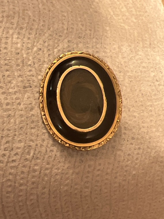 10 KT GOLD antique hair locket, antique estate jew
