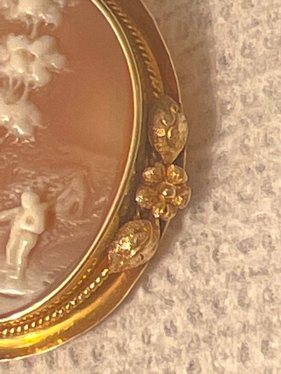 Antique 10kt gold pendant, 5-6 generations jewelr… - image 2