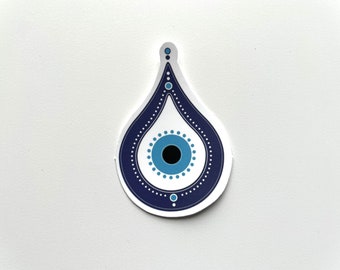 Blue Evil Eye Stickers: Ward off Bad Luck with Style!