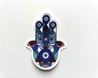 Blue Evil Eye Stickers: Ward off Bad Luck with Style!