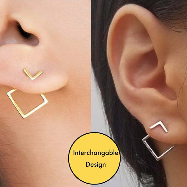 Triangle Ear Jacket Etsy