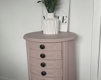 Blush Pink Vintage Chest of Drawers - Hand Painted with Fusion Mineral Paint