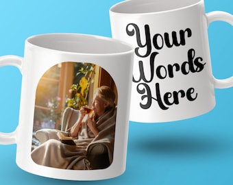 Custom Photo Mug Grandma, Personalized Photo for Grandma, Mug With Photo and Text, Photo Mug Mom, Picture Mug, Personalized Photo Coffee Mug