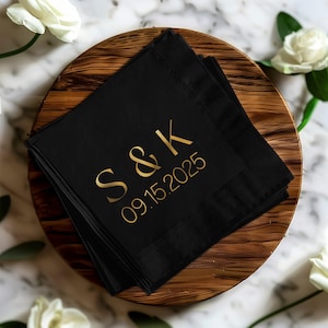 Tovaglioli personalizzati per matrimonio, bomboniere personalizzate con monogramma, tovaglioli per cocktail, tovaglioli per bridal shower, tovaglioli in lamina personalizzati