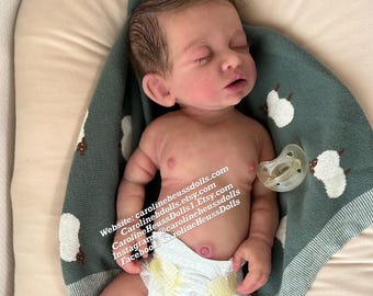 zachte full-body siliconen Chubby 8 lb pasgeboren Drew, reborn babyjongen