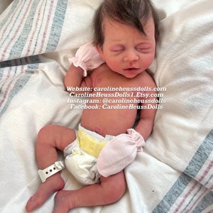 Full body silicone reborn baby girl doll, River