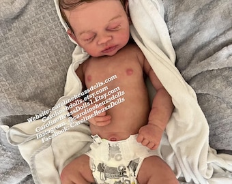 Zachte full-body siliconen big baby Darla Boy 3 maanden, op bestelling, lay-out beschikbaar