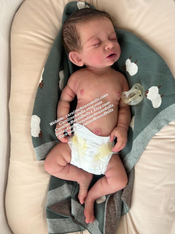 soft full body silicone Chubby 8lb newborn Drew, reborn baby boy doll