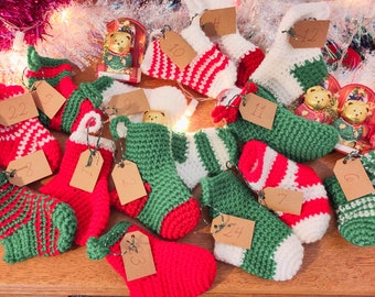 Miniature Christmas Advent Stockings