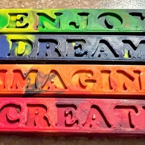 Motivational Crayon Mold - Custom Mold For Parents, Personalize With Your Affirmations | Custom Silicone Mold | For Parents, Teachers