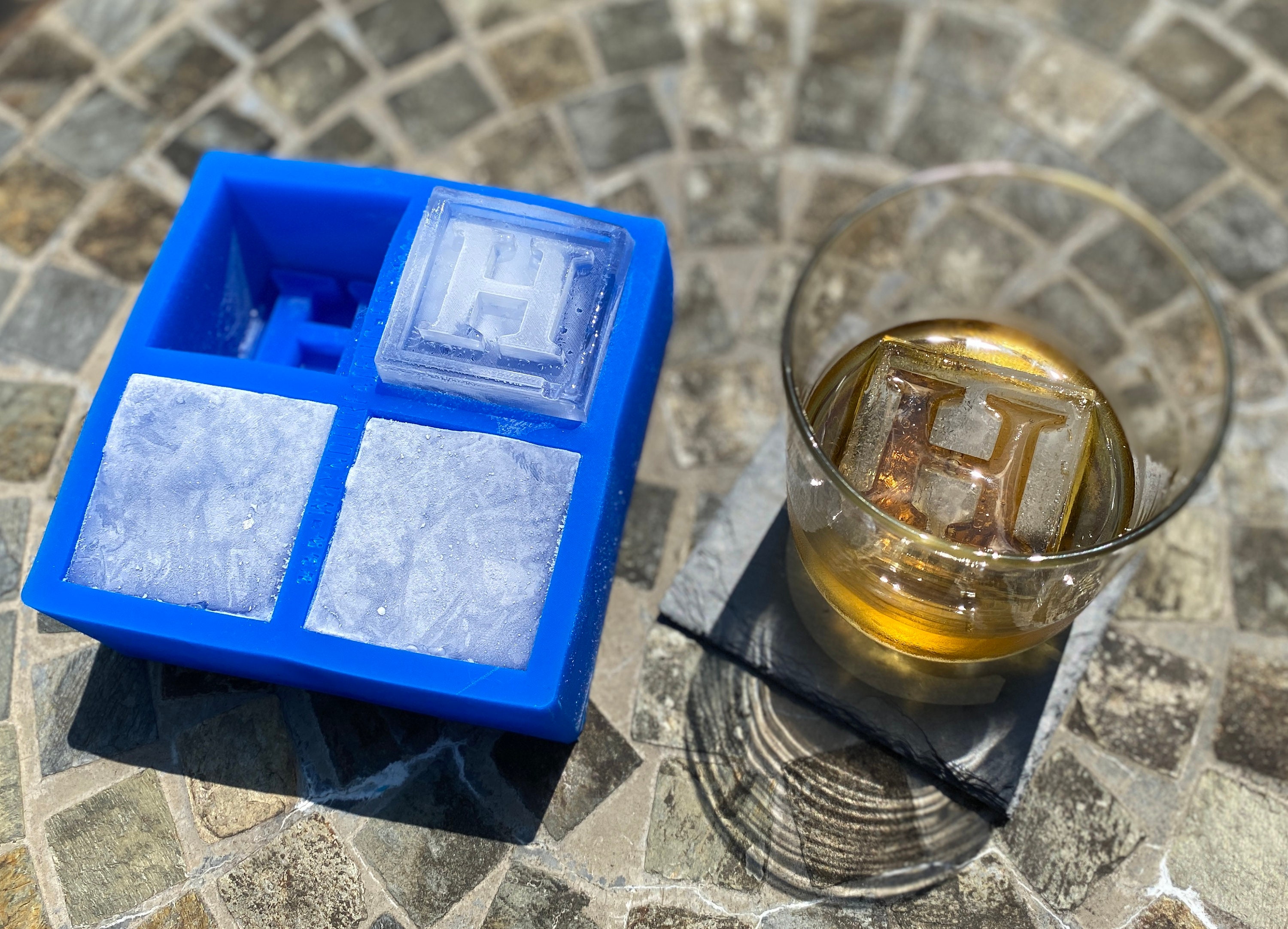 2 Custom Silicone Ice Cube Mold Makes 2 Cubes. Personalized Ice for Your  Whiskey or Rocks Glass, With YOUR Custom Text. -  New Zealand
