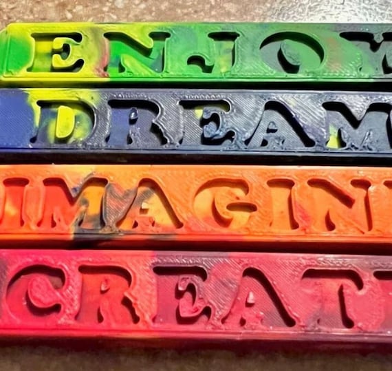 Motivational Crayon Mold Custom Mold for Parents, Personalize With