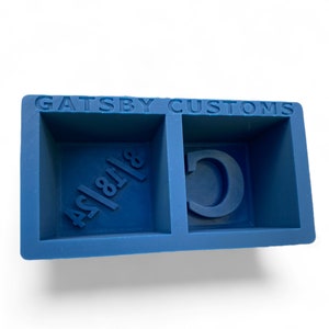 Wedding Ice Cube mold: Make Personalized Ice Cubes with Wedding Date and Initials; Custom Wedding Gift For Bride and Groom; Anniversary Gift
