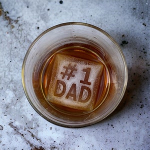 Dad Ice Cube Mold, Custom - Custom Silicone Mold - Personalized Gift For Dad, Father&#39;s Day  - Whiskey Ice Tray - Personalized Father&#39;s Day