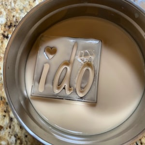 Personalized Wedding Ice Mold; Ice Cube With Date and Initials | Custom Silicone Mold | For Bride and Groom, Wedding Party, Wedding Gift