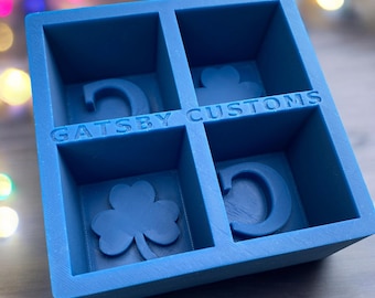 Custom Silicone Ice Cube Tray, 2" King Cubes, Whiskey Gift