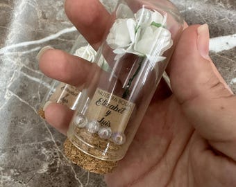 Bridal Shower Favor, Personalized Bottle Wedding Favors, Funeral Favors for Guests in Bulk, Rustic Favors, Baby Shower Favor, Memorial Favor