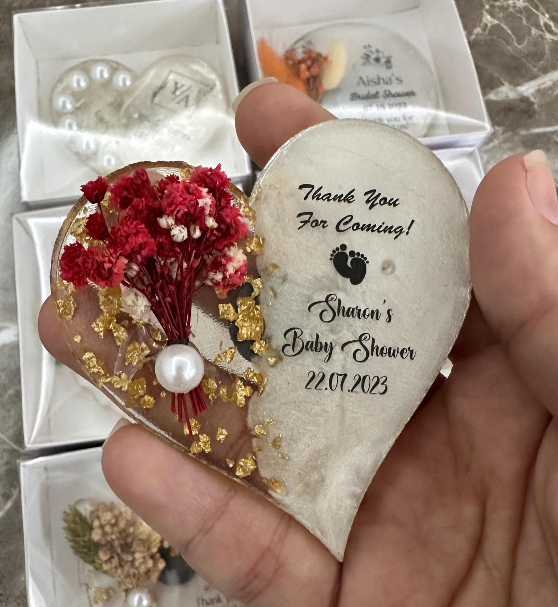 Epoxy Magnet, Resin Magnet Wedding Favors, Wedding Favors for Guests in Bulk, Bridal Shower Favors, Rustic Wedding Favors, Birthday favors