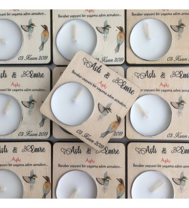 Funeral Favors for Guests in Bulk Personalized Candle Wedding Etsy
