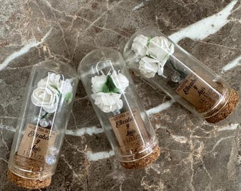 Personalized Bottle Wedding Favors, Bridal Shower Favor, Funeral Favors for Guests in Bulk, Rustic Favors, Baby Shower Favor, Memorial Favor
