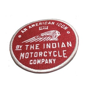 Indian Motorcycle 1901 Red Patch - Iron On