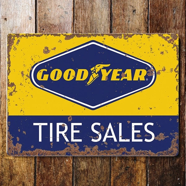 Goodyear Tire Sales - Plaque en métal