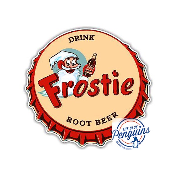 Drink Frostie Root Beer Vinyl Die Cut Decal 6 inch