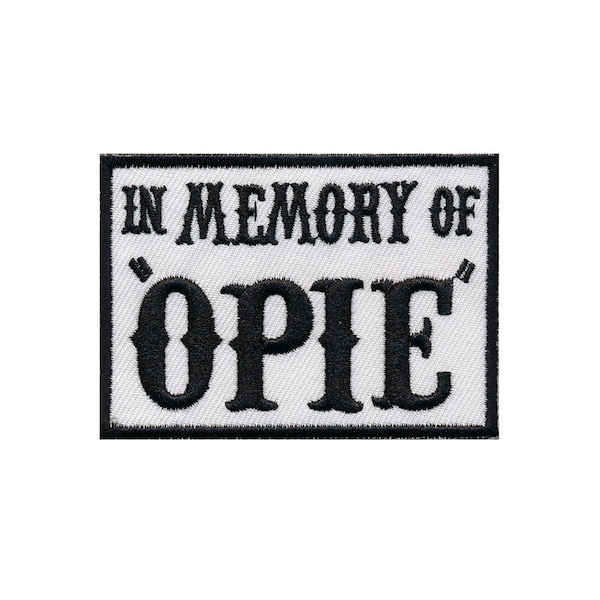 Sons of Anarchy In Memory of Opie Patch - Iron On