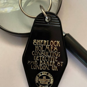 Sherlock Holmes Baker Street USA Hotel Style Keyring