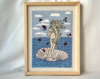 Sandro Botticelli, The Birth of Venus Punch Tapestry, Mythological, Vintage Wall Hanging, Renaissance Astrology And Tarot Them Wall Decor