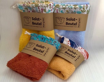 salad bag bag terry cloth keep fresh storage zero waste