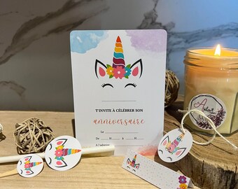 Unicorn Birthday Invitation