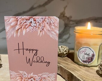 Tarjeta de felicitación de boda