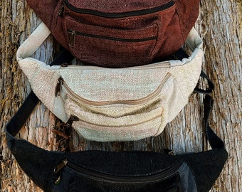 Eco-Friendly Hemp Waist Pack - Perfect Money Belt for Outdoor Adventures