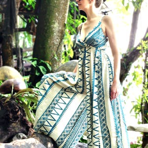 Flowy Palazzo Indian Jumpsuit – Sleeveless Boho Cotton Romper – Lightweight Vintage Wide Leg One-Piece – Smocked Back beach Outfit for Women