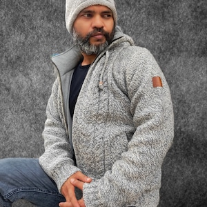 Mens merino wool hoodie Etsy France