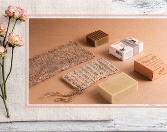 "Coffret ""Rituel de Bain à l'Ortie"" - Soins naturels Gesicht, Körper und Augen, Cosmétiques zéro déchet - Shampoonieren solide - Fêtes de mères."