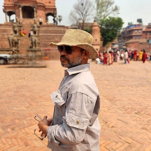 Handwoven Hemp Sun Hat: Ethical Summer Beach Protection image 5